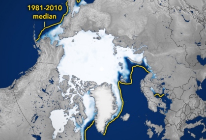 Arktiseis weiter auf dem Rückzug