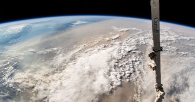 ISS: Unwetter und Saharastaub