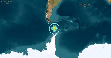 Sehr schweres Erdbeben in der Drake-Passage Sehr schweres Erdbeben in der Drake-Passage