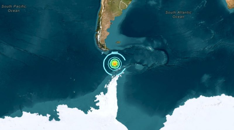 Sehr schweres Erdbeben in der Drake-Passage
