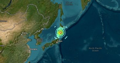 Sehr schweres Erdbeben vor Japan