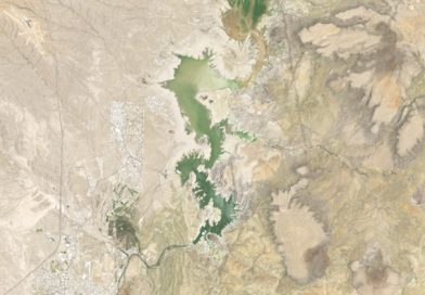 Stausee in New Mexico fast leer