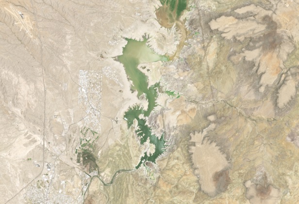 Stausee in New Mexico fast leer